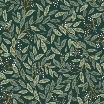 Willowberry adhesive wallpaper Emerald Rifle Paper Co.