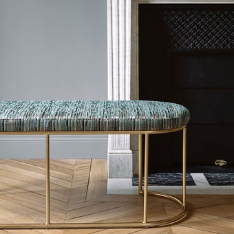 Tessuto Facetie Vert imperial / mordore Casamance