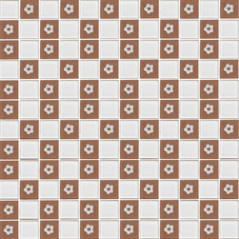 Nastro Decor Mosaic Cotto Naturale/Papavero TM Francesco De Maio