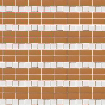 Mosaico Pizzo Bicolor Bianco Vietri/Cotto Naturale Francesco De Maio