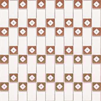 Ricamo Decor Mosaic Bianco Vietri/Rombo Francesco De Maio