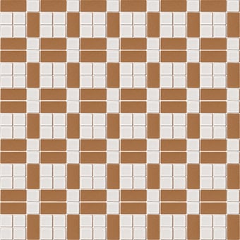 Mosaico Trina Bicolor Bianco Vietri/Cotto Naturale Francesco De Maio