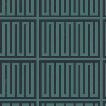 Velours Elios Vert et Bleu Babel Brune