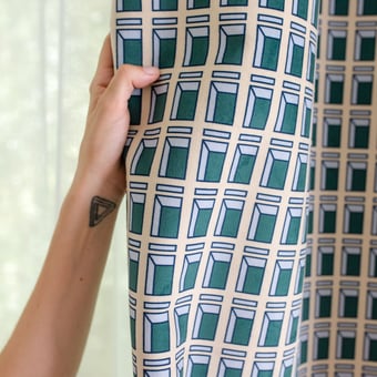 Urban Small Velvet Beige et Vert Babel Brune