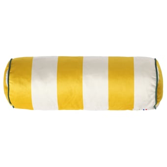 Kissen Bolster Féline Rayures Jaune Babel Brune