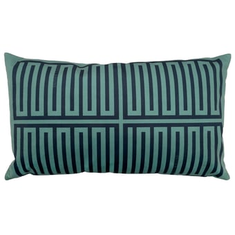 Elios Cushion Vert et Bleu Babel Brune