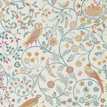 Tapete Newill Indigo Saffron Morris and Co