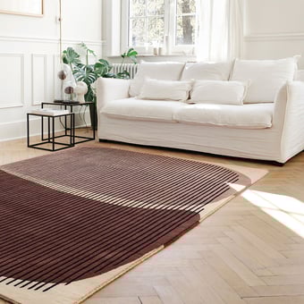 Tapis Snoop Bois de rose Serge Lesage