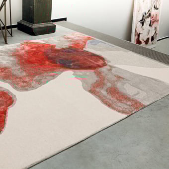 Tappeti Coleen Rouge Pivoine Serge Lesage