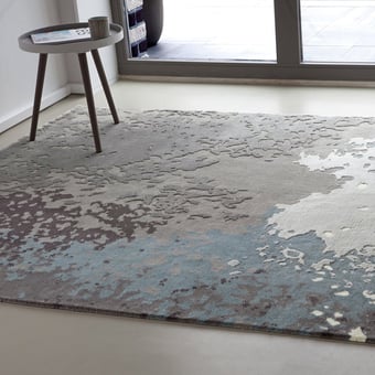 Crazed Rug Onde Bleutée Serge Lesage