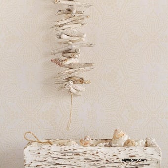 Papier peint Lotus White/Cream Eijffinger