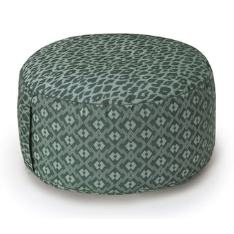 Pouf cylinodrique Nature Sauvage Crocodile Le Jacquard Français