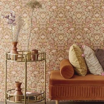 Papier peint Floral Damas Blush Eijffinger