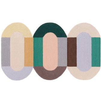 Tappeti The Crochet collaction Trio Mix Gan Rugs