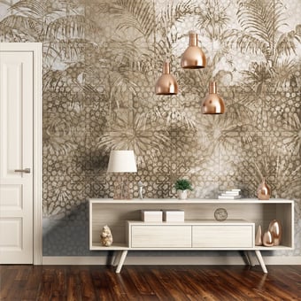 Palmas linen Panel Linen Tres Tintas Barcelona