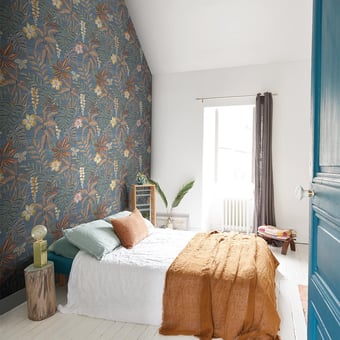Jardin Tropical Wallpaper Bleu JV Italian Living