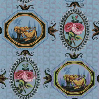 Papier peint Roses Camée Fjord Papier français 