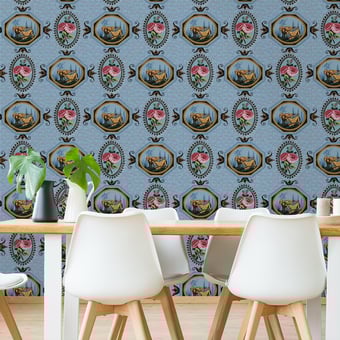Papel pintado Roses Camée Fjord Papier français 