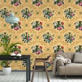 Papier peint Les Roses de Léda Chair Papier français 