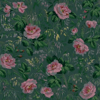 Roses de Monet Wallpaper Buvard Papier français 