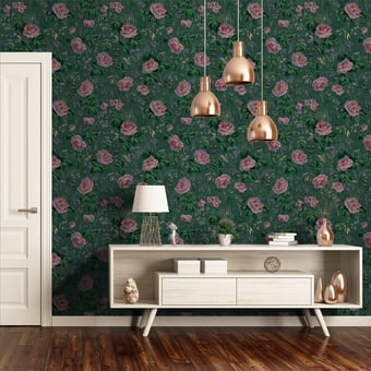 Carta da parati Roses de Monet Buvard Papier français 