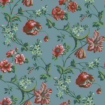 Papier peint Fleurs de Murano Griotte Papier français 