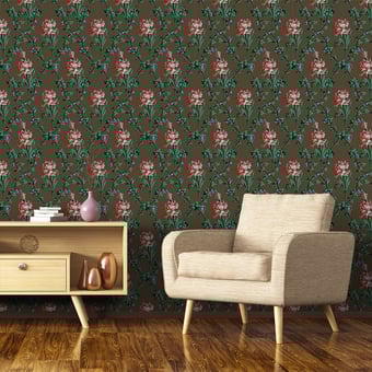 Lumière du Matin Wallpaper Pêche Papier français 