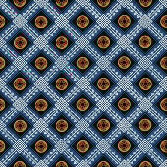 Pont Aven Wallpaper Outremer Papier français 