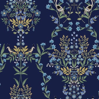 Papier peint adhésif Luxembourg Navy Rifle Paper Co.