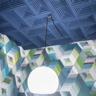 Revêtement mural acoustique Buzzer Blue Muratto