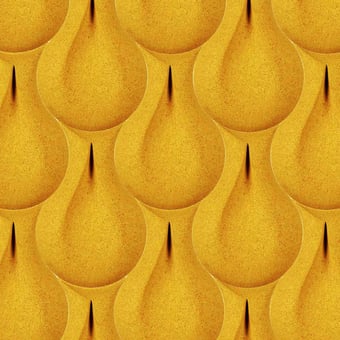 Drop Wall Acoustical Wallcovering Yellow Muratto