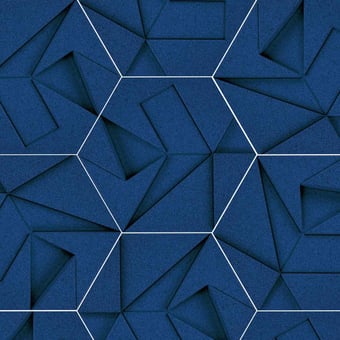 Revestimiento mural acoustique Hexagon Blue Muratto