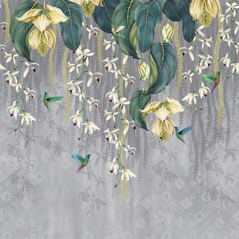 Trailing Orchid Panel Yellow orchids Osborne and Little