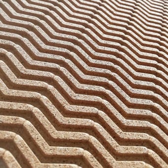 ﻿Akustische Wandverkleidung ZigZag Ivory Muratto