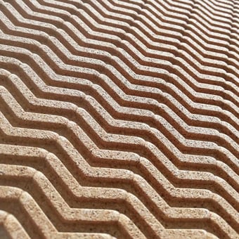 Revestimiento mural acoustique ZigZag Ivory Muratto