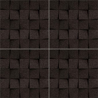 Revestimiento mural acoustique Minichock Aubergine Muratto