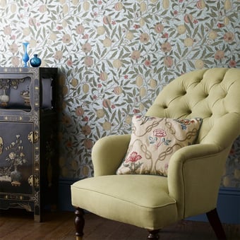 Papel pintado Fruit Limestone/Artichoke Morris and Co