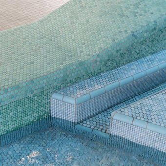 Mosaico Loop 2 R10 Bleu aqua Agrob Buchtal