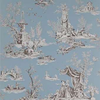 Papier peint Jardin du Luxembourg Brume Manuel Canovas