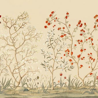 Floresta silk Panel Silk Tres Tintas Barcelona
