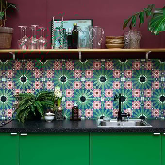 Summer Flower cement Tile Arboretum Marrakech Design