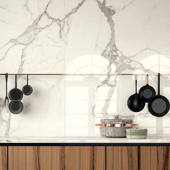 Gres porcellanato Bianco Statuario rectangle Bianco Statuario glossy Cotto d'Este