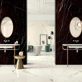 Grès cérame Bianco Statuario carré Bianco Statuario glossy Cotto d'Este
