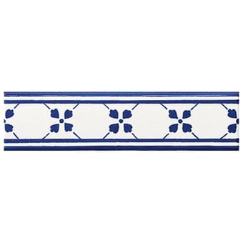 Frise Palmetta Bianco Blu Francesco De Maio