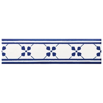 Frise Palmetta Bianco Blu Francesco De Maio