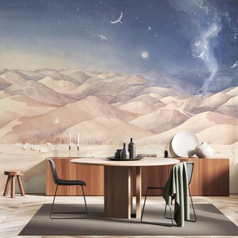 Loup Bleu Biche Fauve Panel Poudre Les Dominotiers