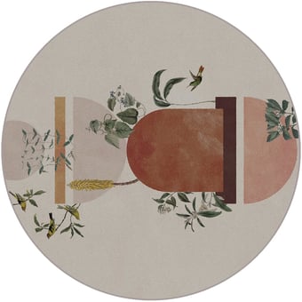 Paradiso Rond Rug Brown Yo2