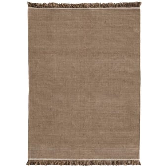 Nettle Dhurrie Rug Marron Nanimarquina