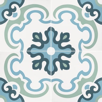 Carreau ciment Far slate blue, soft grey De Tegel