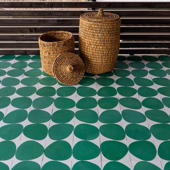 Stone cement Tile Guava, Maroon Marrakech Design